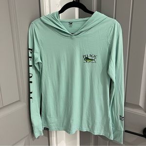 Pelagic Women’s small UPF long sleeve hooded shirt